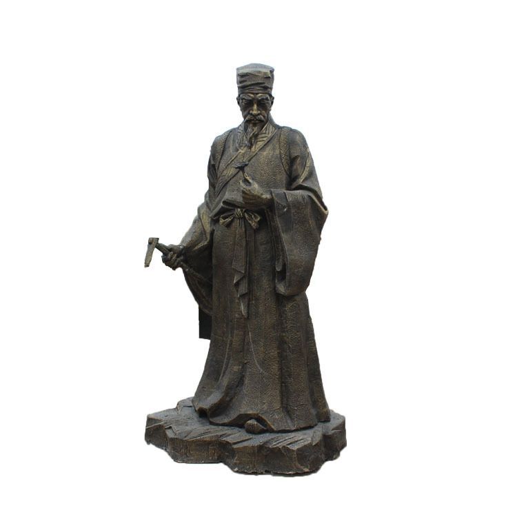 古代官員戶外人物銅雕