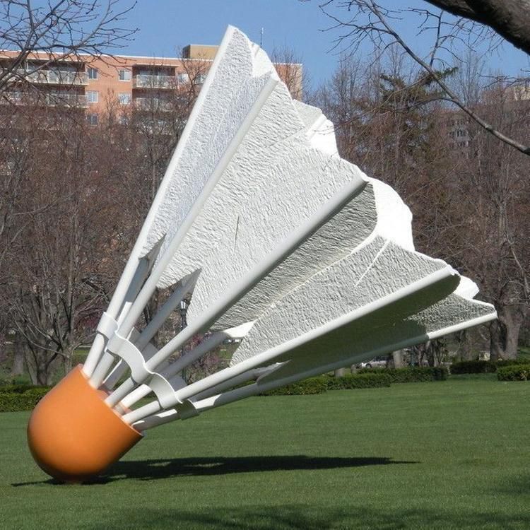 不銹鋼羽毛球雕塑