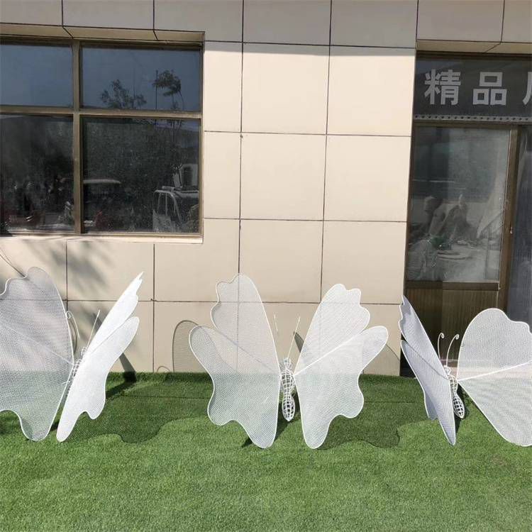不銹鋼動(dòng)物蝴蝶鏤空雕塑