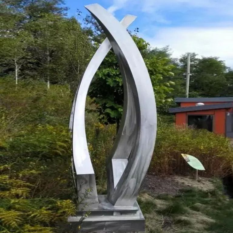 鏡面標(biāo)志不銹鋼公園雕塑