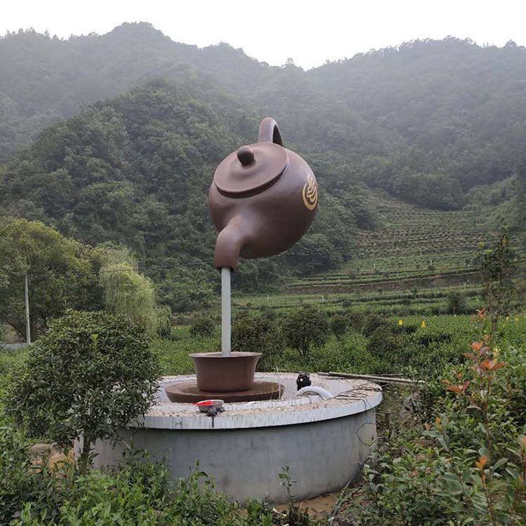 茶壺噴泉城市景觀銅雕