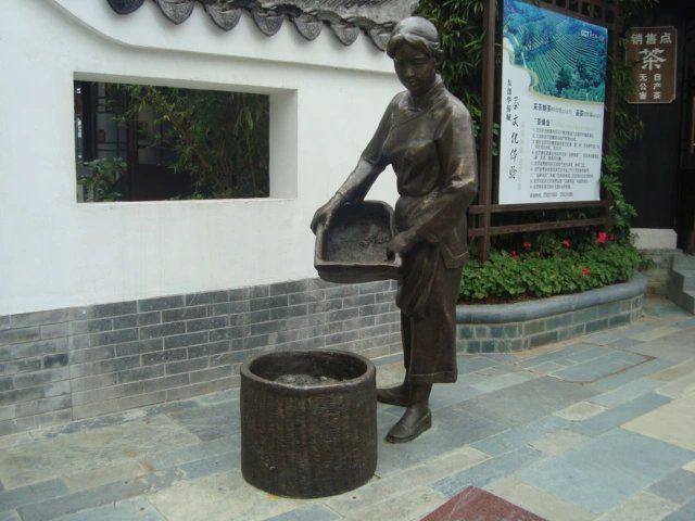 采茶小品城市景觀銅雕
