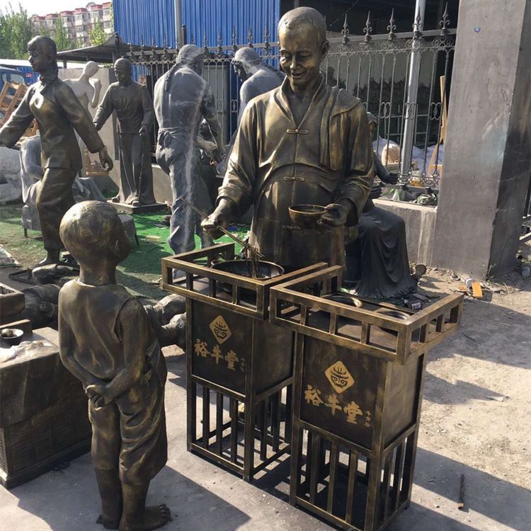 街邊文化人物標(biāo)志銅雕
