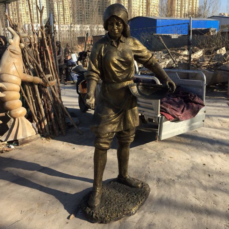 農(nóng)耕文化人物園林銅雕
