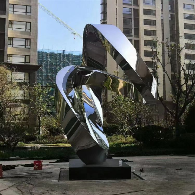 不銹鋼簡約創(chuàng)意景觀雕塑