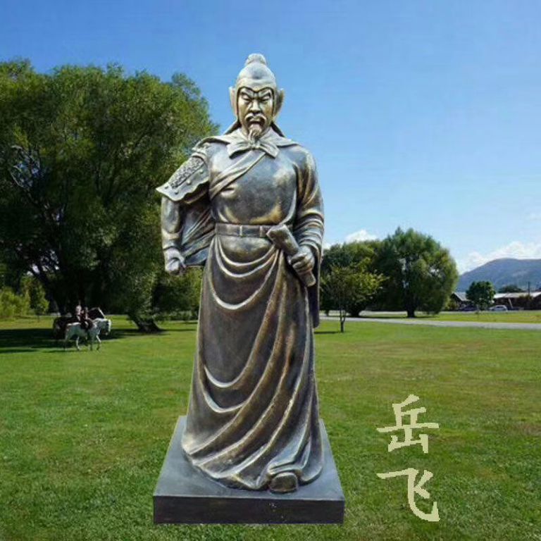 古代將軍岳飛景觀銅雕