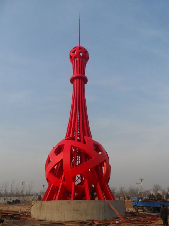 不銹鋼避雷針園林景觀雕塑