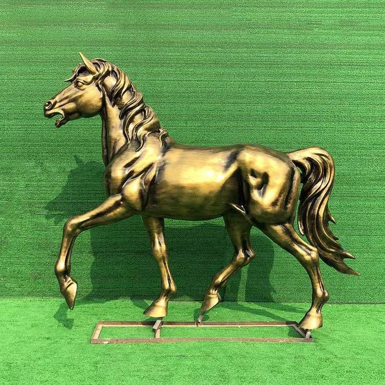 奔馬動(dòng)物標(biāo)志景觀銅雕