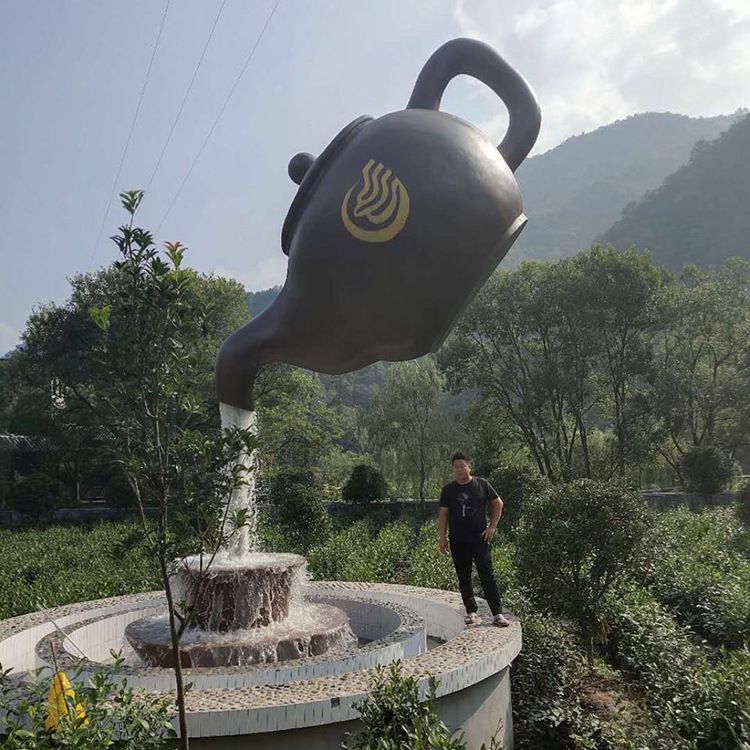 城市茶壺標(biāo)志景觀銅雕