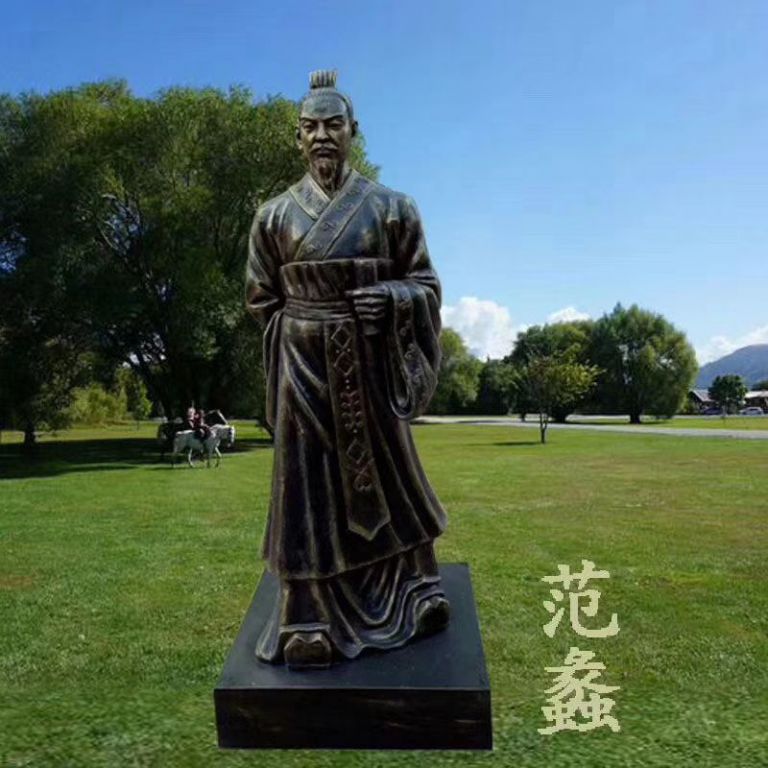 春秋末期政治家范蠡銅雕