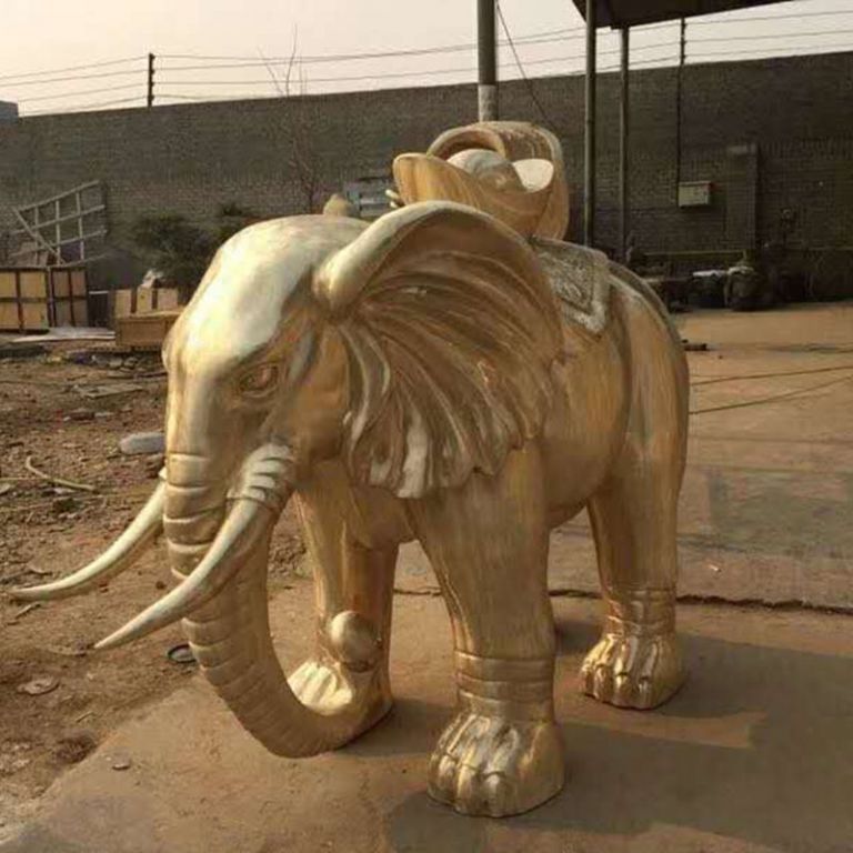 大象園林動物標志景觀銅雕
