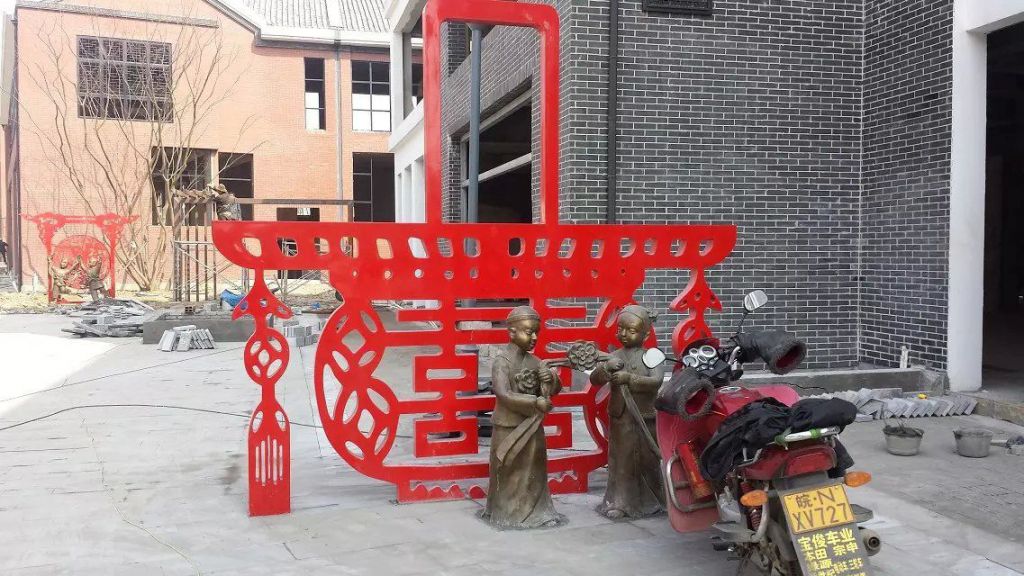 不銹鋼剪紙文字景觀雕塑