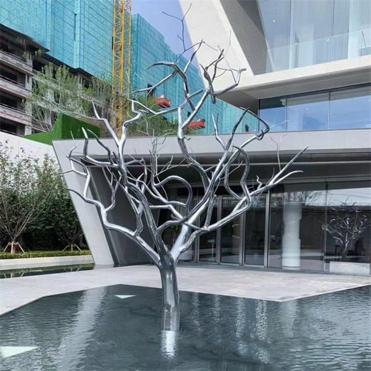 城市小樹(shù)植物景觀銅雕
