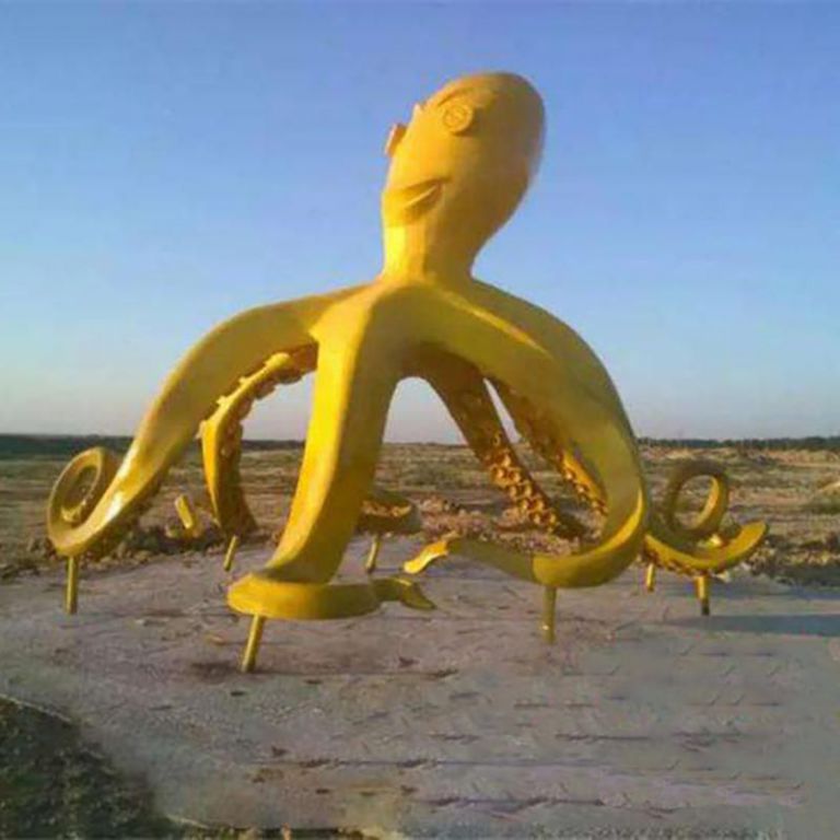 不銹鋼卡通章魚雕塑