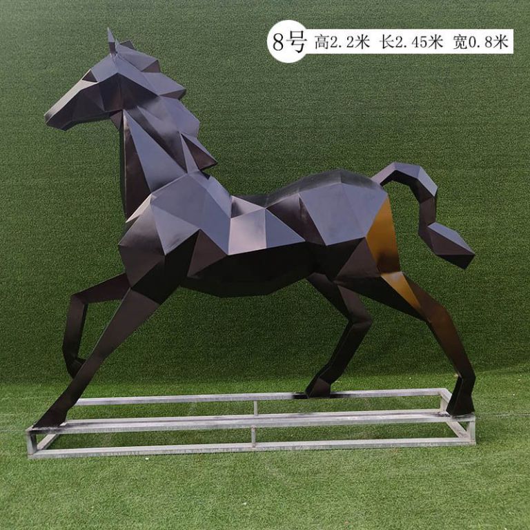 廣場(chǎng)奔騰銅雕馬