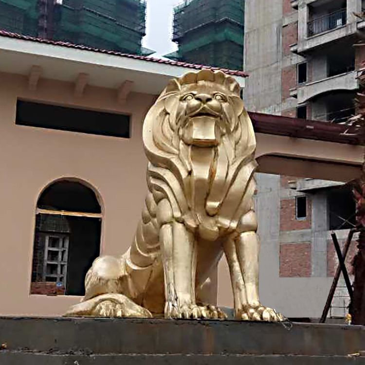 公園動(dòng)物獅子銅雕