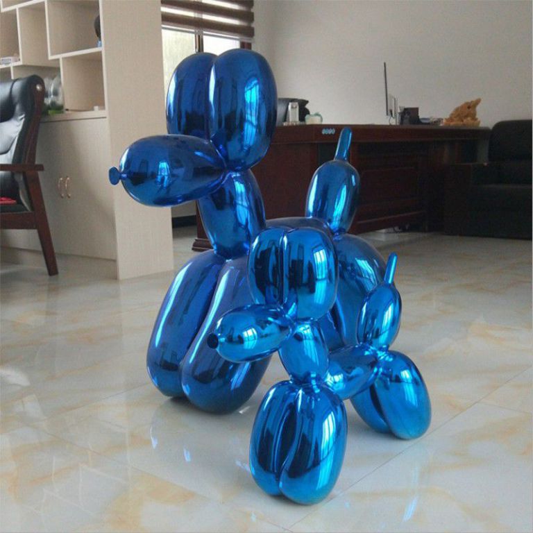 不銹鋼狗動物景觀雕塑
