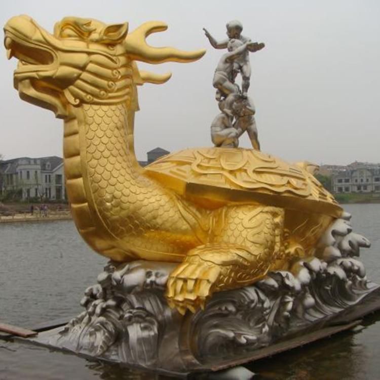 龍龜招財(cái)神獸銅雕