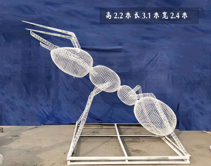 鏤空螞蟻戶外動物標(biāo)志雕塑
