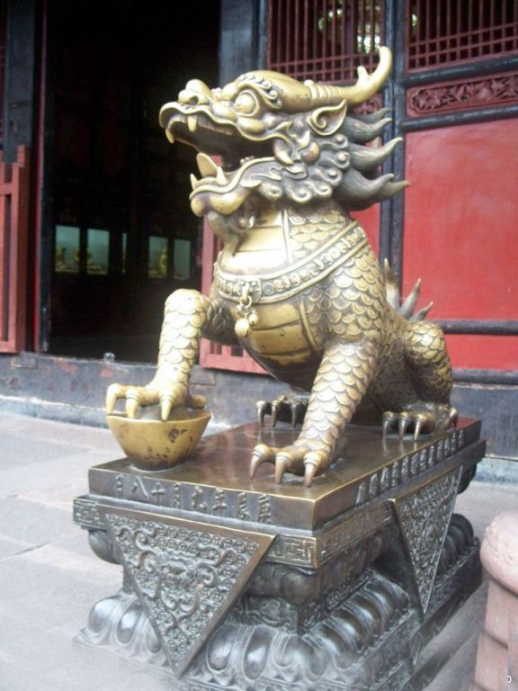 麒麟神獸廣場(chǎng)動(dòng)物銅雕