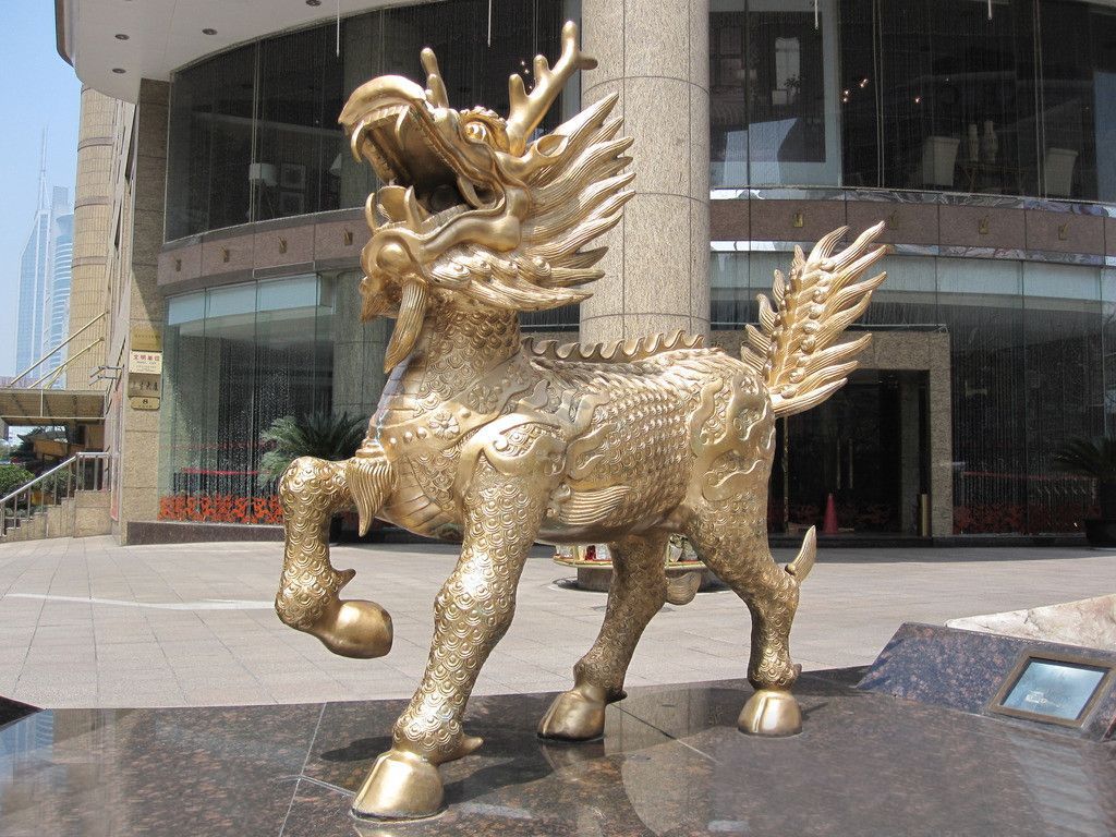 麒麟招財(cái)神獸動(dòng)物銅雕