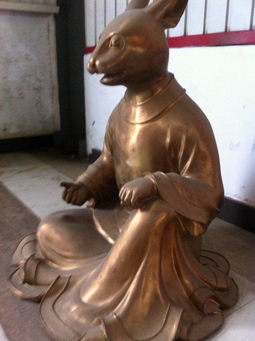 十二生肖獸首文化組合銅雕