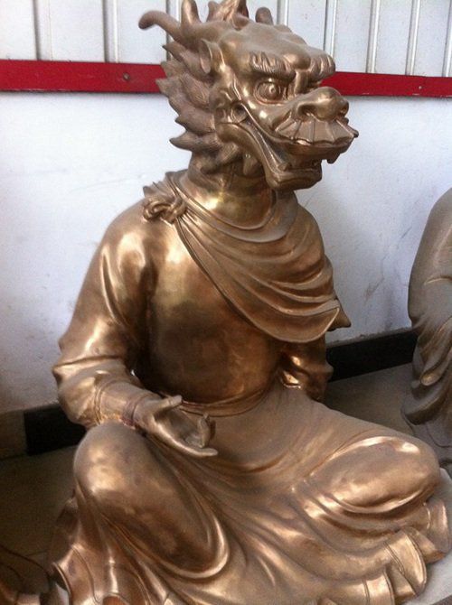 十二生肖獸首標(biāo)志文化銅雕