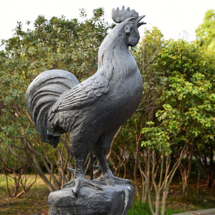 金色雞城市動(dòng)物標(biāo)志銅雕