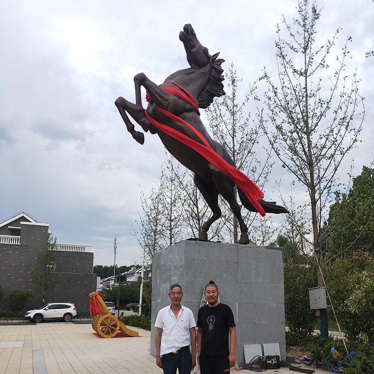 戶(hù)外園林奔馬動(dòng)物景觀(guān)銅雕