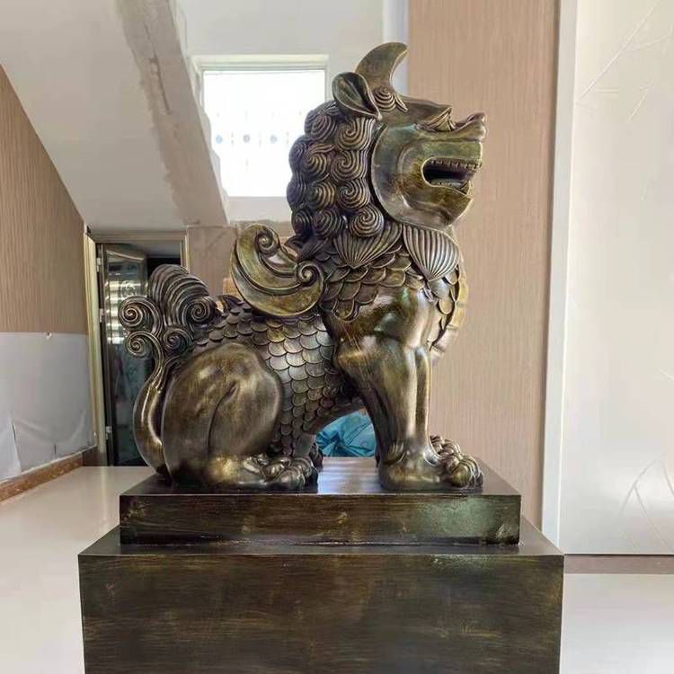 獨(dú)角獸城市動(dòng)物銅雕