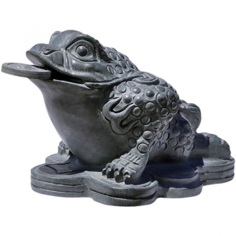 街頭金蟾動(dòng)物銅雕