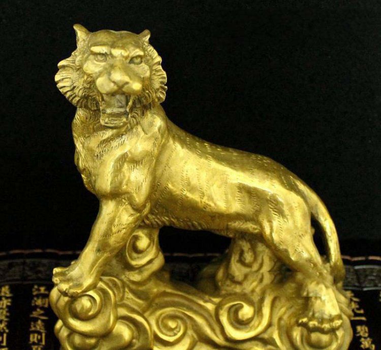 王者雄風(fēng)老虎動物銅雕