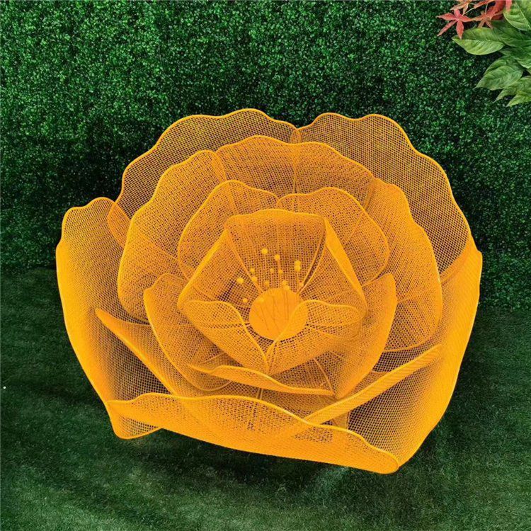 花朵不銹鋼景觀雕塑