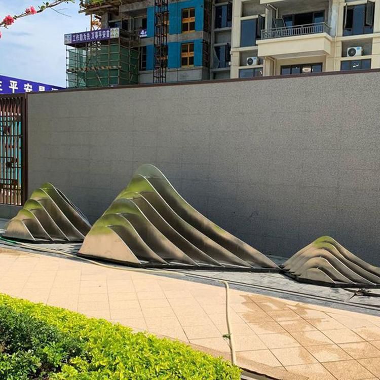 鏤空假山不銹鋼雕塑