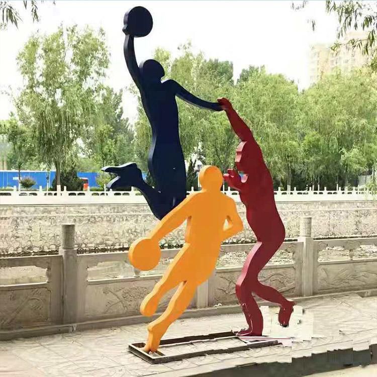 公園不銹鋼運(yùn)動景觀雕塑