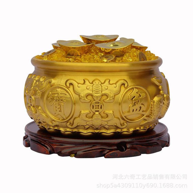 戶外大型聚寶盆銅雕