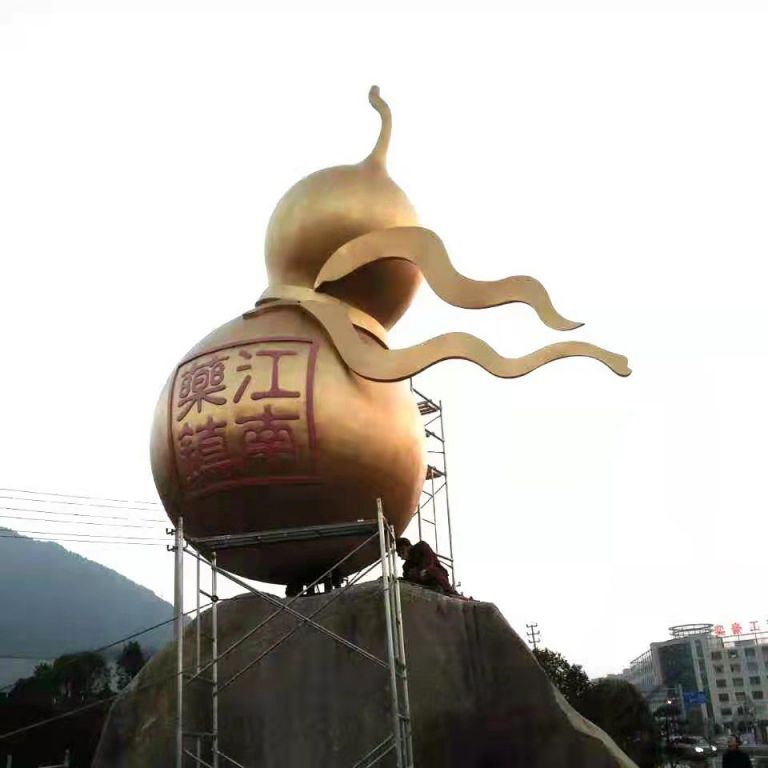 廣場葫蘆景觀銅雕