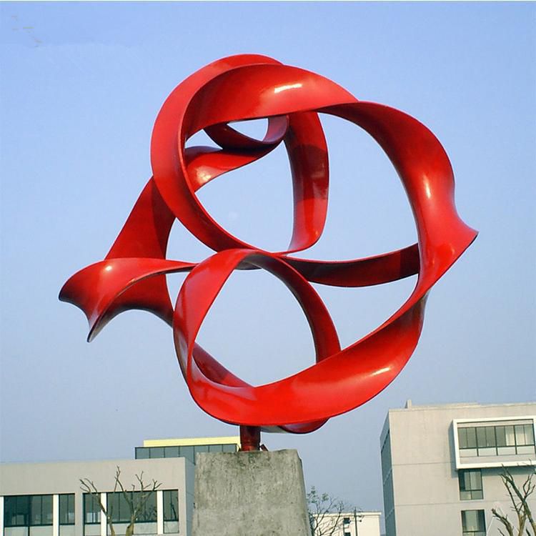 不銹鋼戶外抽象景觀雕塑