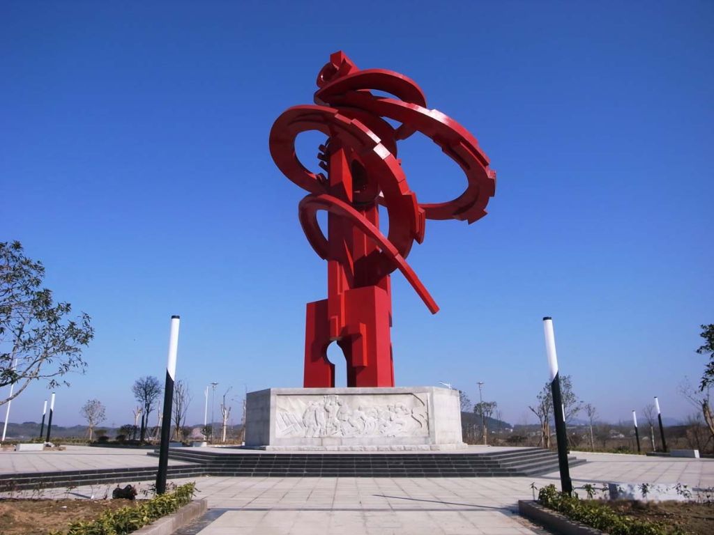 不銹鋼廣場(chǎng)旋轉(zhuǎn)雕塑