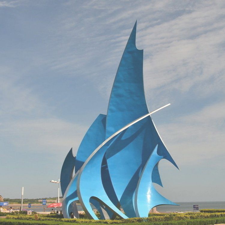 不銹鋼城市廣場(chǎng)標(biāo)志雕塑