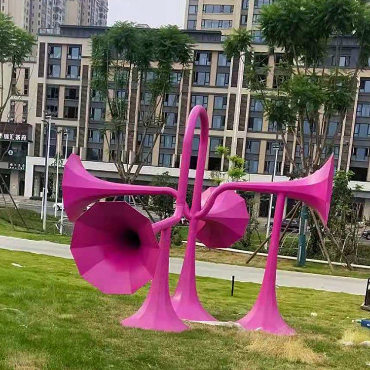 不銹鋼庭院標(biāo)志景觀雕塑