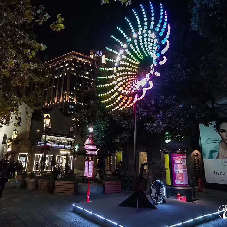 不銹鋼城市風(fēng)動雕塑