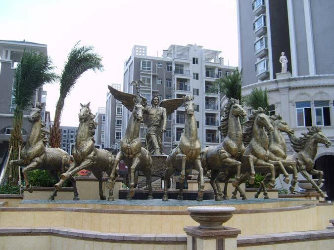 阿波羅公園標(biāo)志銅雕