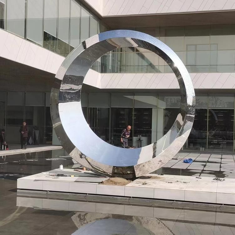 不銹鋼廣場圓環(huán)景觀雕塑