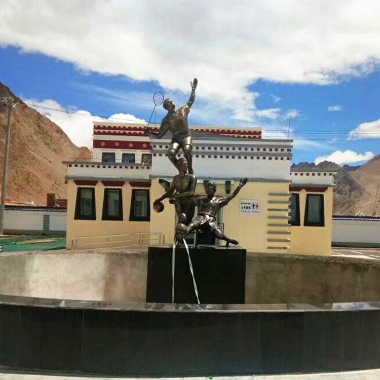 不銹鋼抽象校園景觀雕塑