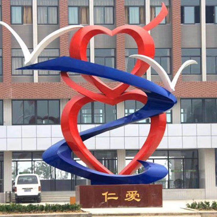 不銹鋼醫(yī)院標志景觀雕塑