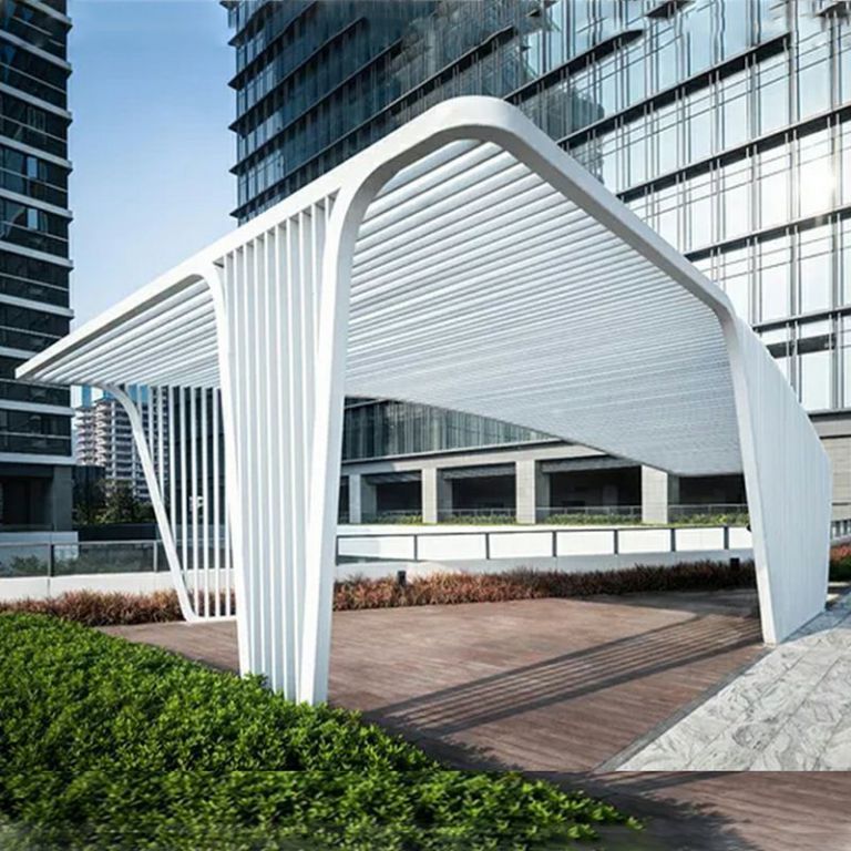 不銹鋼城市廊架標(biāo)志雕塑