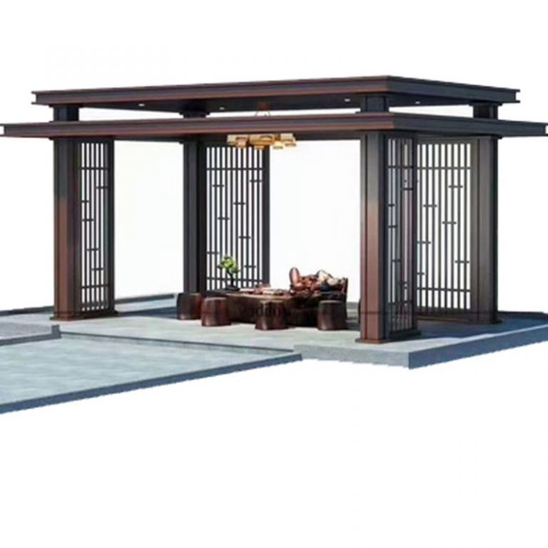 不銹鋼廊架標(biāo)志景觀雕塑