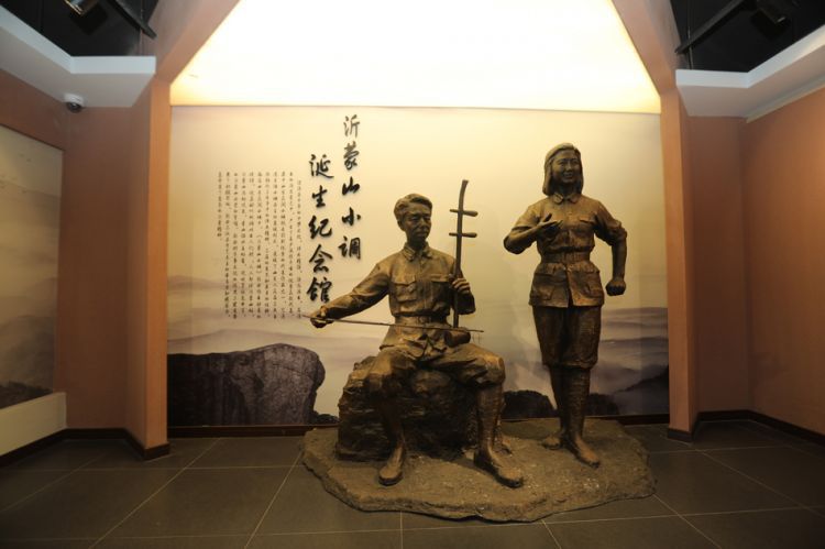 公園抽象二胡樂器銅雕
