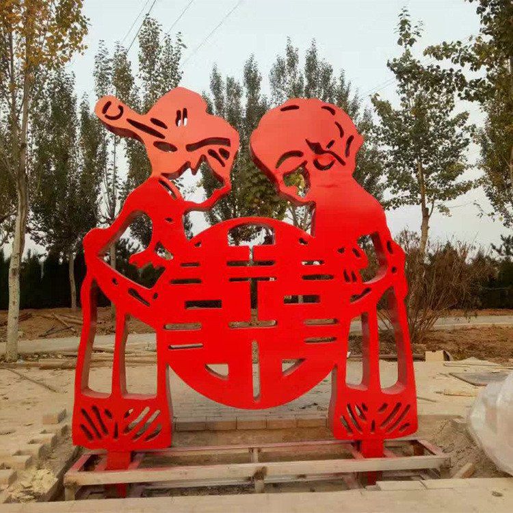 不銹鋼剪紙廣場(chǎng)景觀雕塑